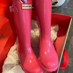 New!! Hunter Starcloud Glitter Rain Boot arcade pink box not included